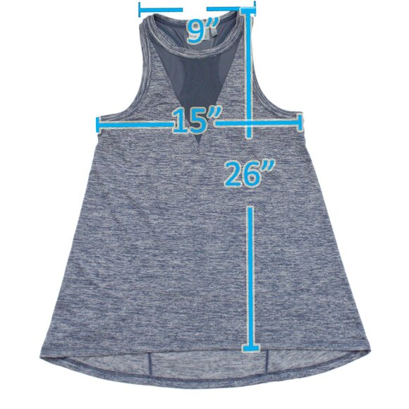 Athleta Womens Racerback Athletic Exercise Top XS Dark Blue and White - Picture 4 of 8